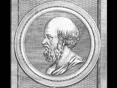 <a href="/people/ancient_epoch/eratosthenes.html&edu=high">Eratosthenes</a> was a Greek scientist  who lived from 276 to 194 B.C. He studied astronomy, geography, and math. Eratosthenes is famous for making the <a href="/the_universe/uts/eratosthenes_calc_earth_size.html&edu=high">first good measurement of the size of the Earth</a>. This portrait, drawn long after he was dead, shows what the artist thought he might have looked like.<p><small><em>Public domain.</em></small></p>